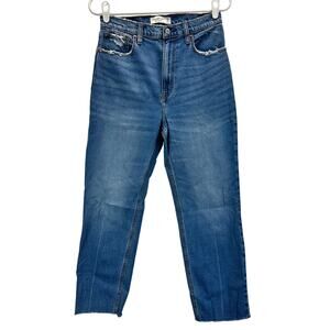 Abercrombie & Fitch The Ankle Straight Ultra High Rise Jeans 28 6